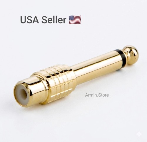 35mm male mono plug - 6.35mm,