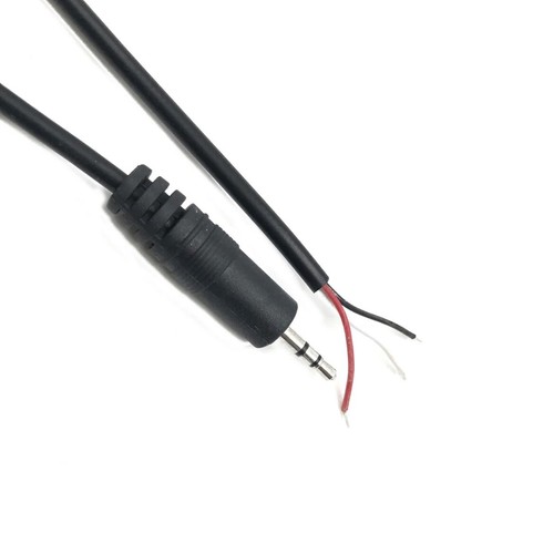5mm male plug bare - to, wire