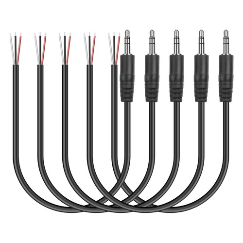 5mm male plug bare - male,